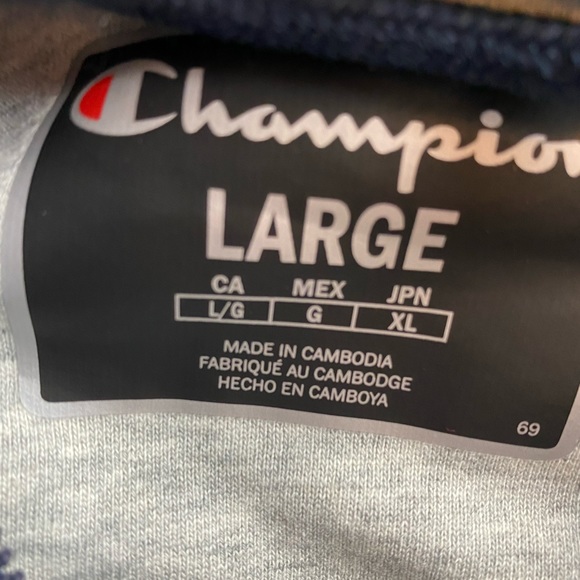 🆕 Champion Superfleece 2.0 -  Zip Up Hoodie Navy - Picture 3 of 8